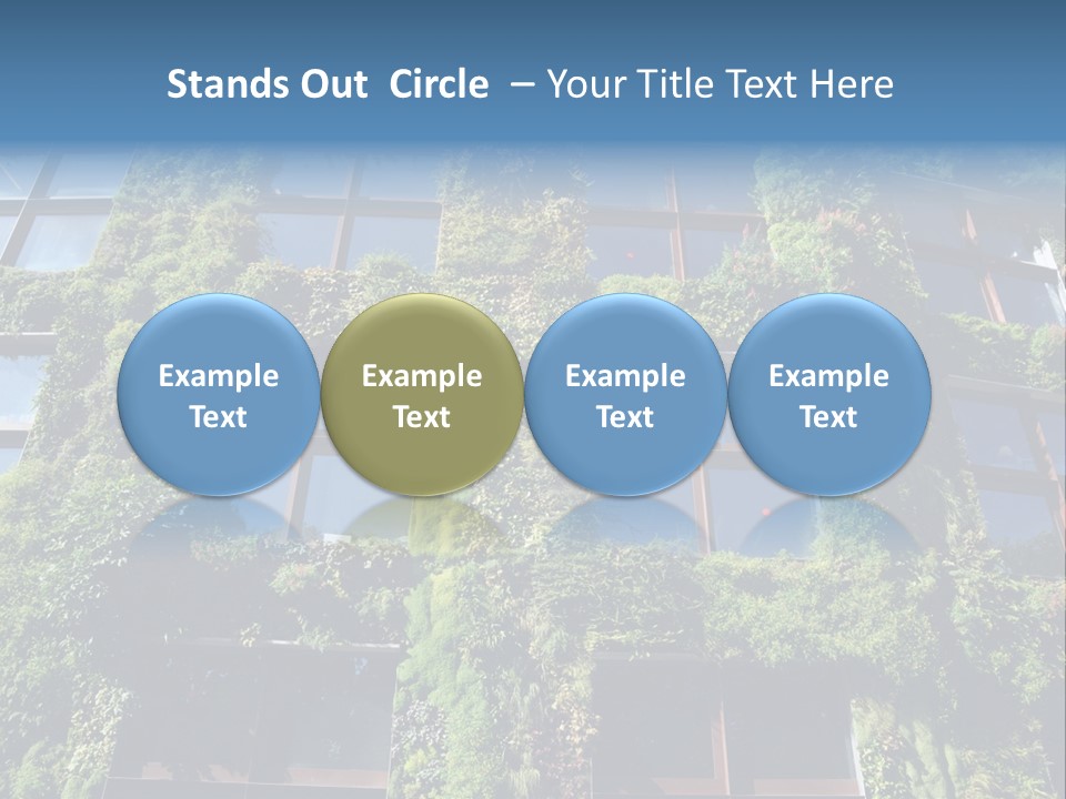 A Building Covered In Lots Of Green Plants PowerPoint Template