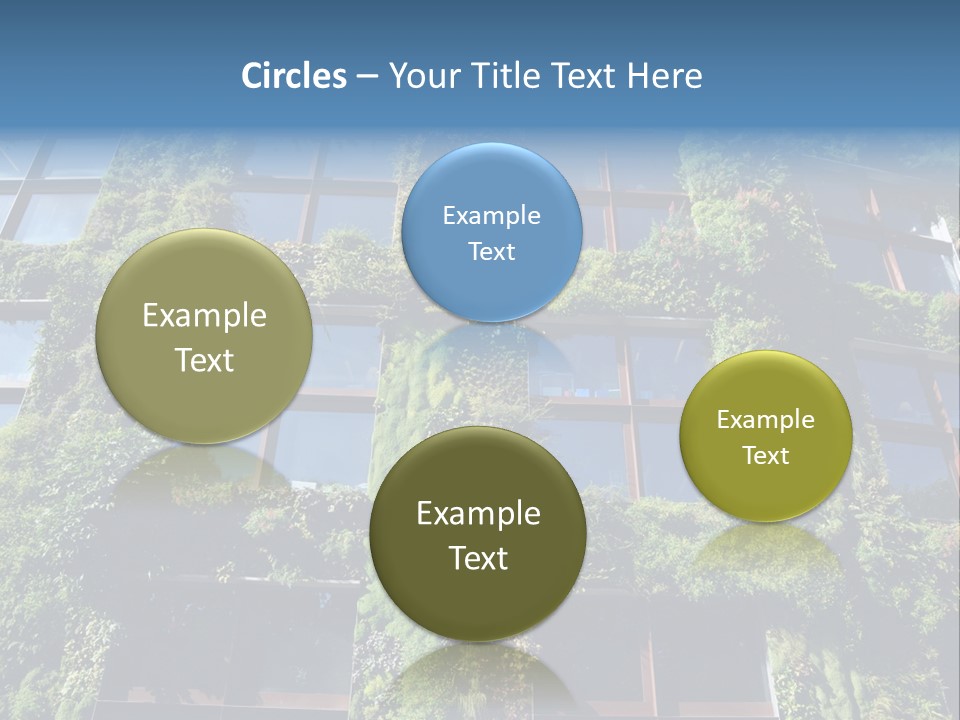 A Building Covered In Lots Of Green Plants PowerPoint Template