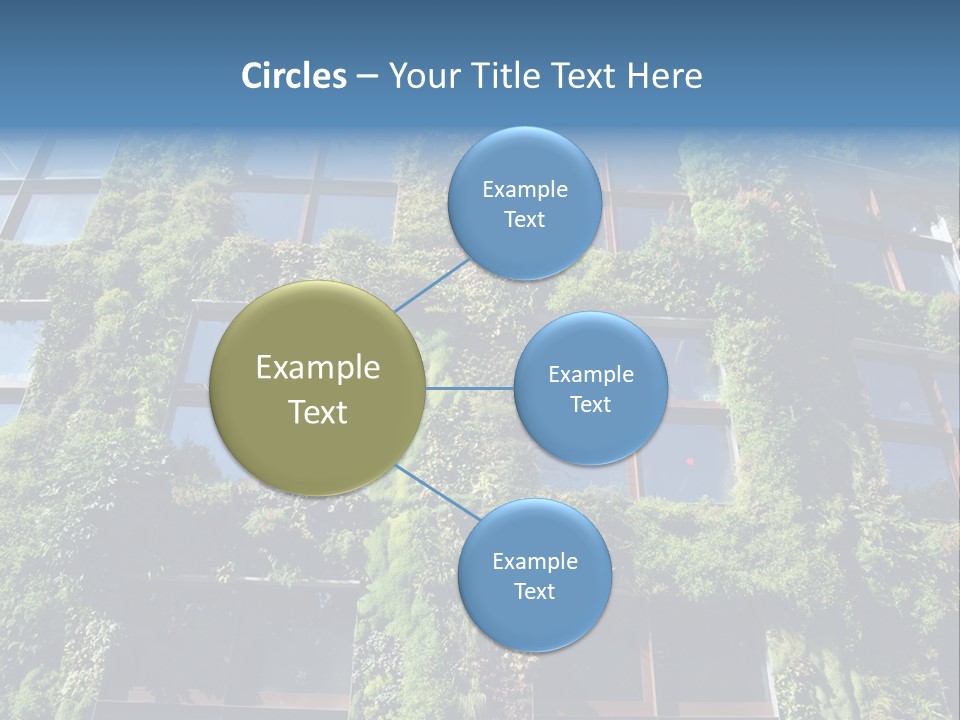 A Building Covered In Lots Of Green Plants PowerPoint Template