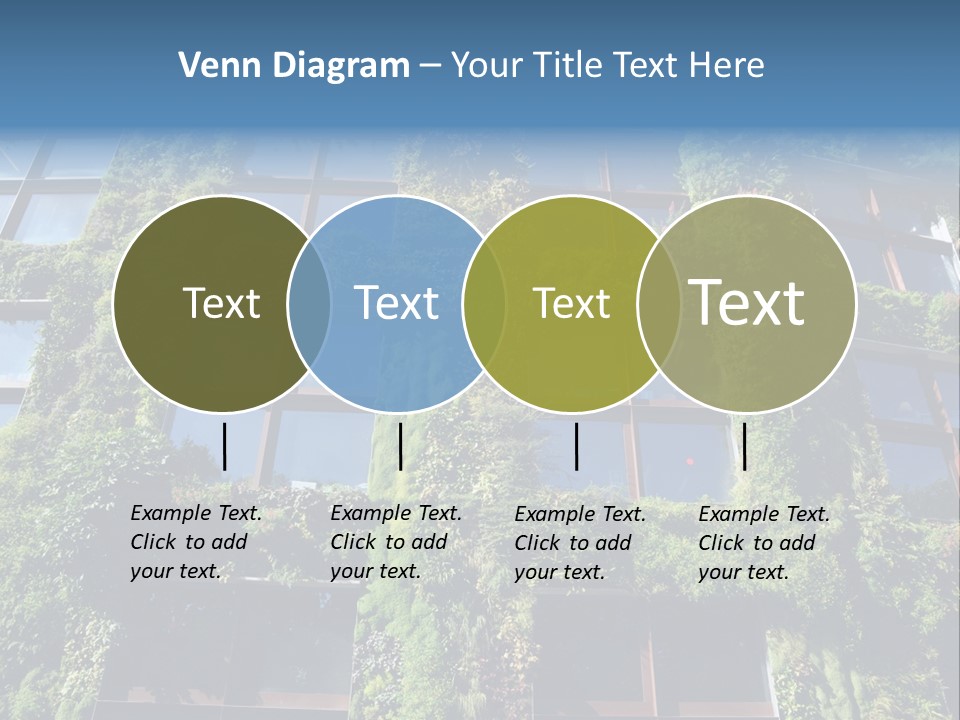 A Building Covered In Lots Of Green Plants PowerPoint Template