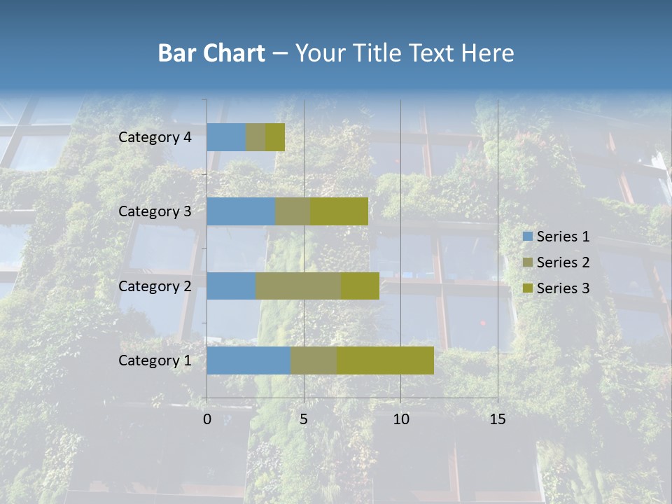 A Building Covered In Lots Of Green Plants PowerPoint Template