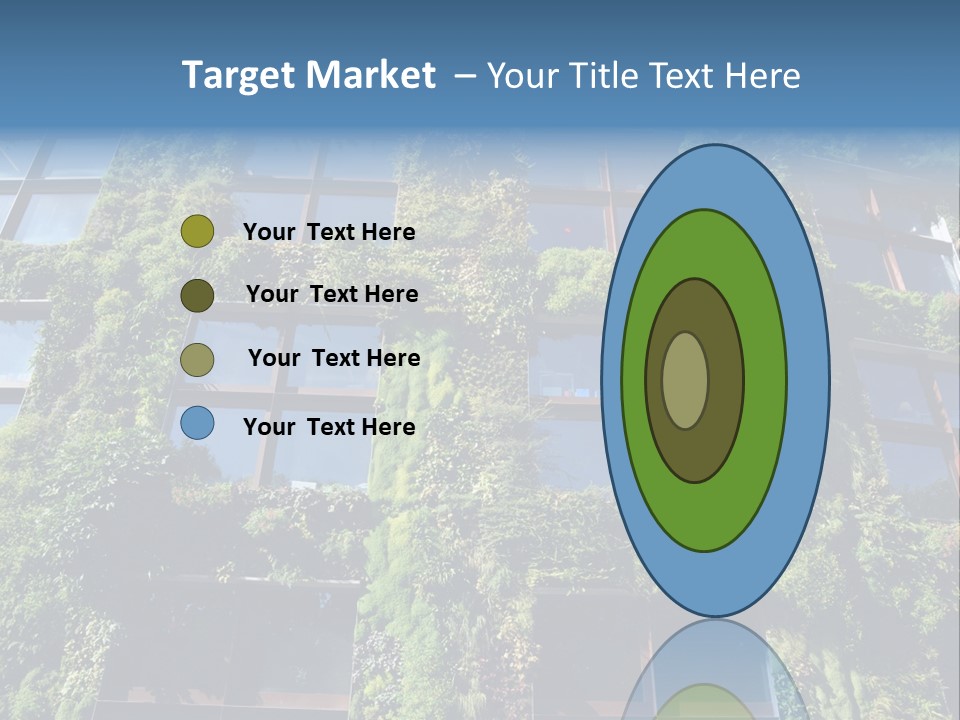 A Building Covered In Lots Of Green Plants PowerPoint Template