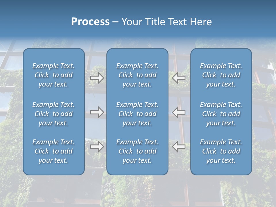 A Building Covered In Lots Of Green Plants PowerPoint Template