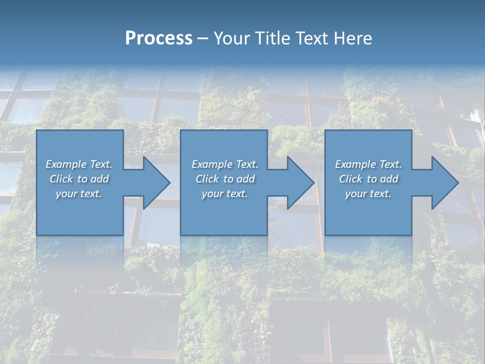 A Building Covered In Lots Of Green Plants PowerPoint Template