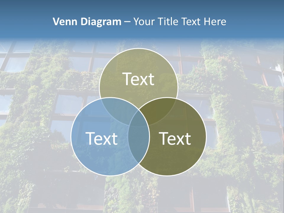 A Building Covered In Lots Of Green Plants PowerPoint Template