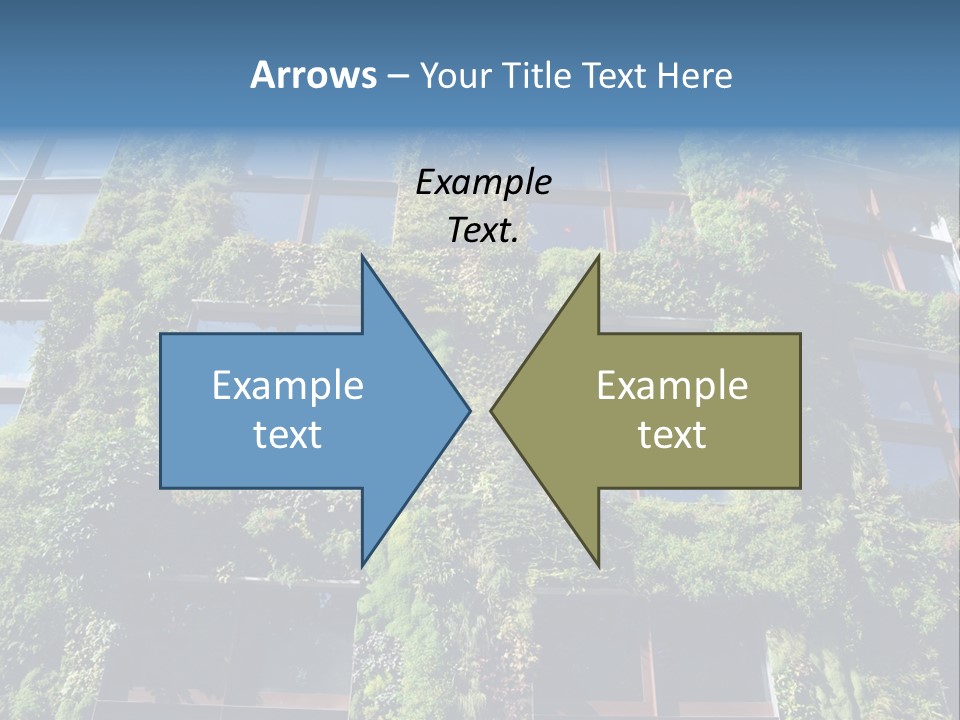 A Building Covered In Lots Of Green Plants PowerPoint Template