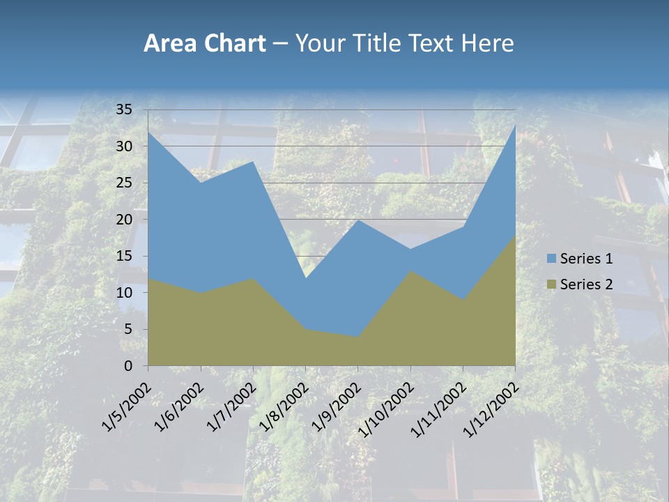 A Building Covered In Lots Of Green Plants PowerPoint Template