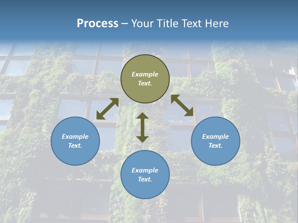 A Building Covered In Lots Of Green Plants PowerPoint Template