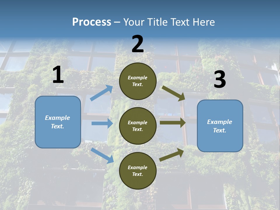 A Building Covered In Lots Of Green Plants PowerPoint Template
