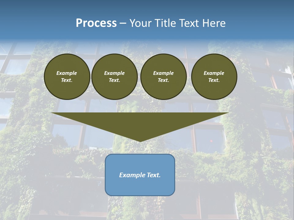 A Building Covered In Lots Of Green Plants PowerPoint Template