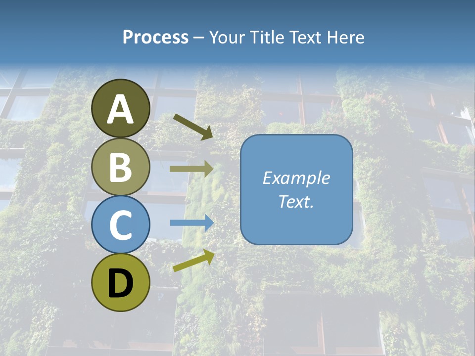 A Building Covered In Lots Of Green Plants PowerPoint Template
