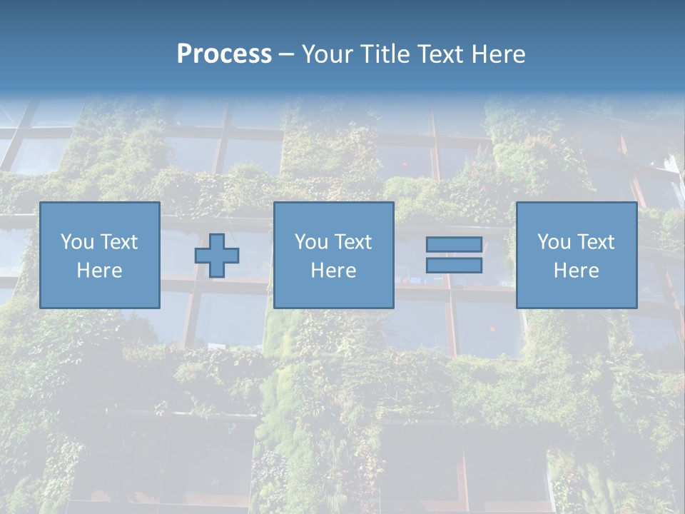 A Building Covered In Lots Of Green Plants PowerPoint Template