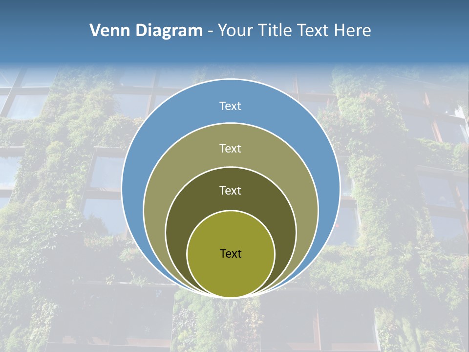 A Building Covered In Lots Of Green Plants PowerPoint Template