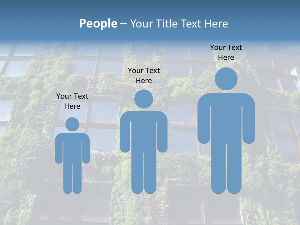 A Building Covered In Lots Of Green Plants PowerPoint Template