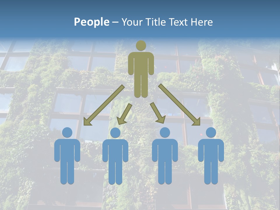 A Building Covered In Lots Of Green Plants PowerPoint Template