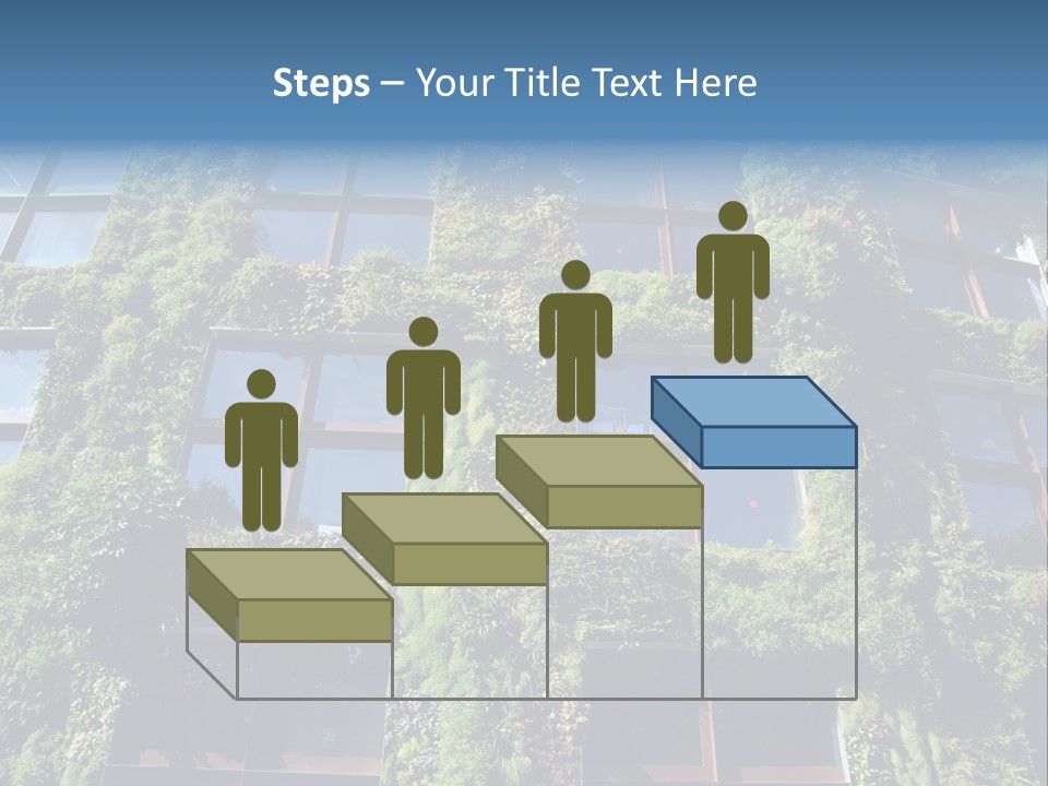 A Building Covered In Lots Of Green Plants PowerPoint Template