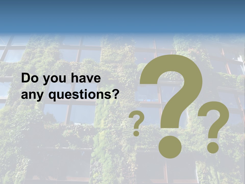 A Building Covered In Lots Of Green Plants PowerPoint Template