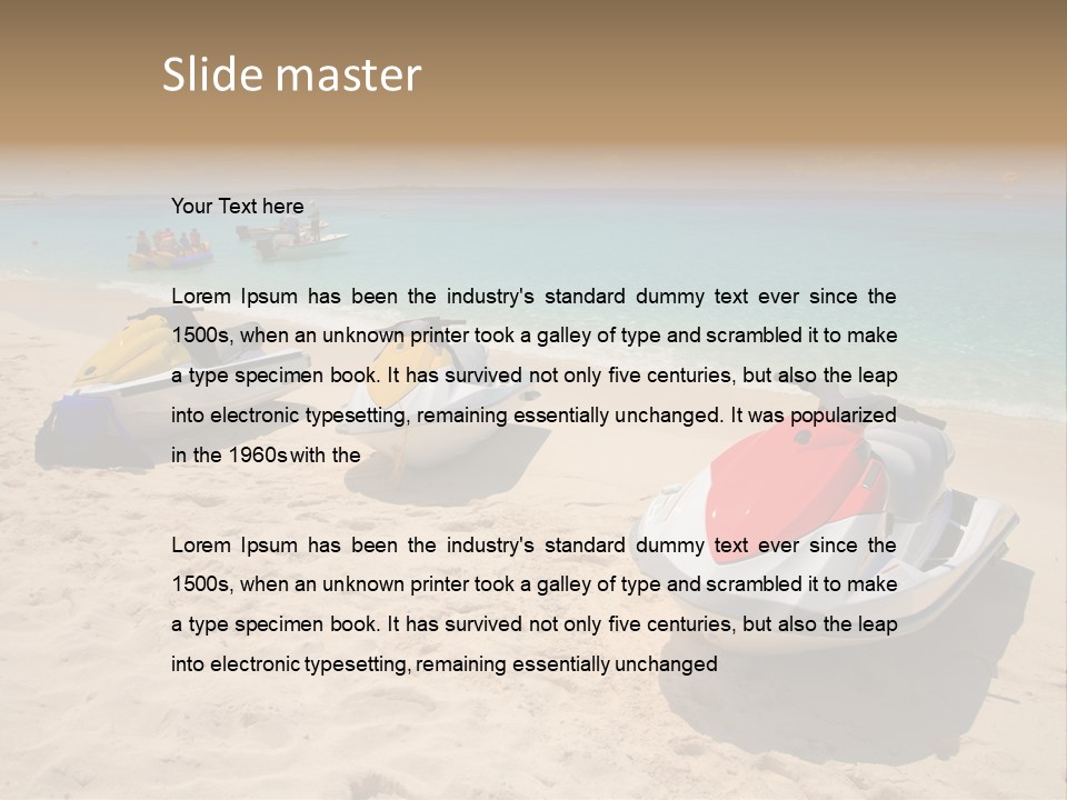 Rich Hot Shore PowerPoint Template