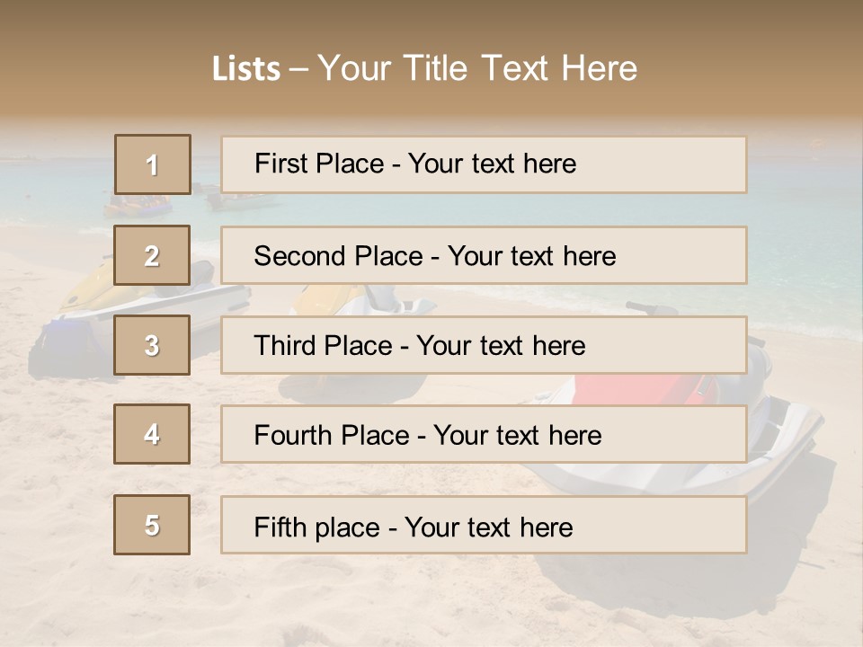 Rich Hot Shore PowerPoint Template