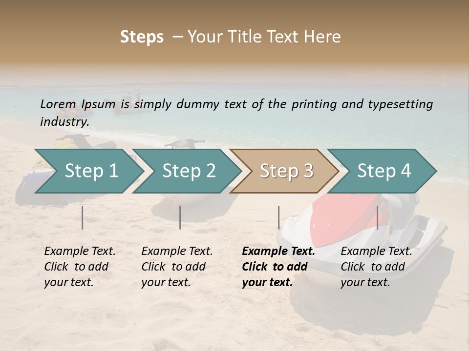 Rich Hot Shore PowerPoint Template