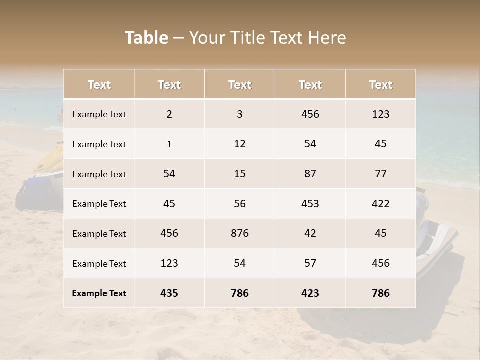 Rich Hot Shore PowerPoint Template