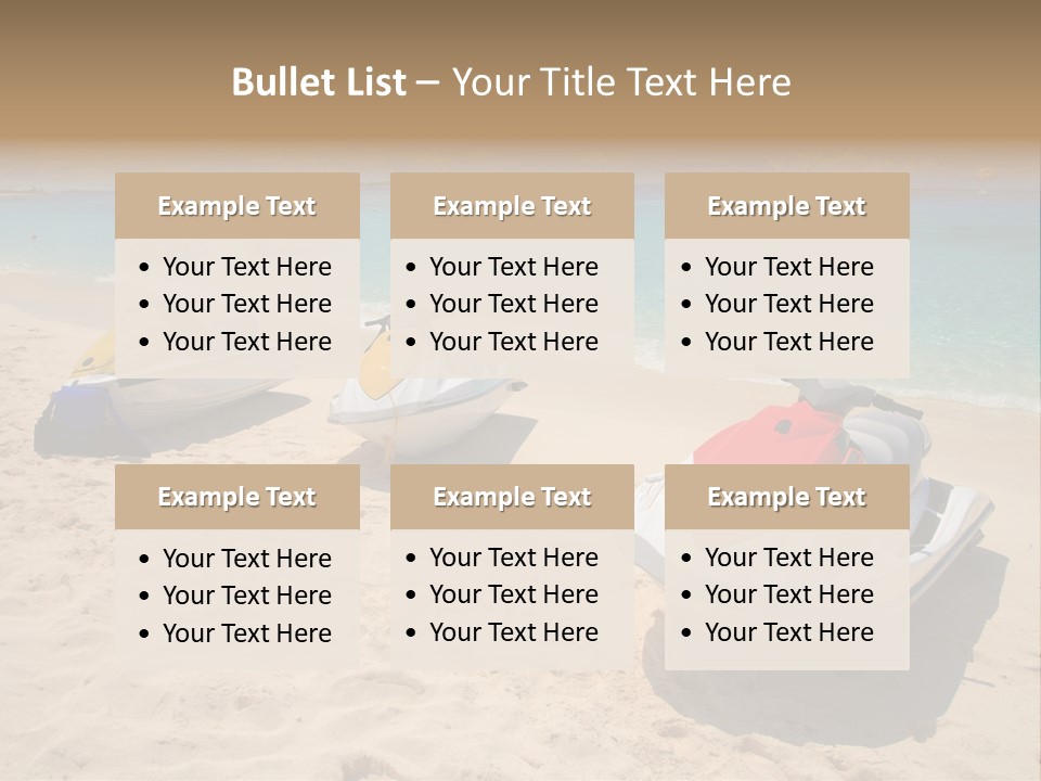 Rich Hot Shore PowerPoint Template