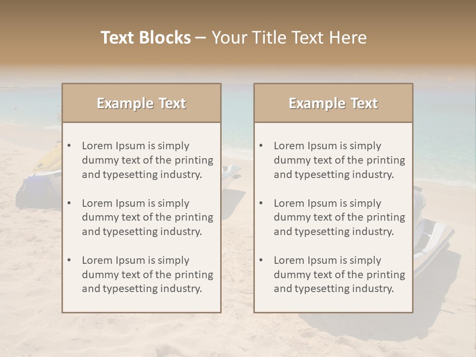 Rich Hot Shore PowerPoint Template