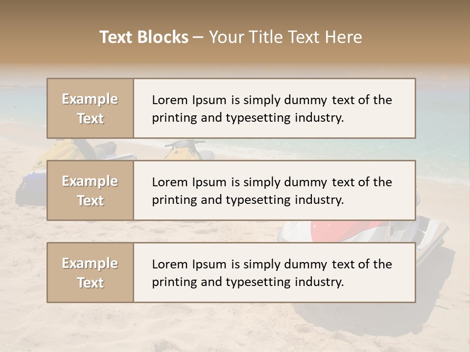 Rich Hot Shore PowerPoint Template