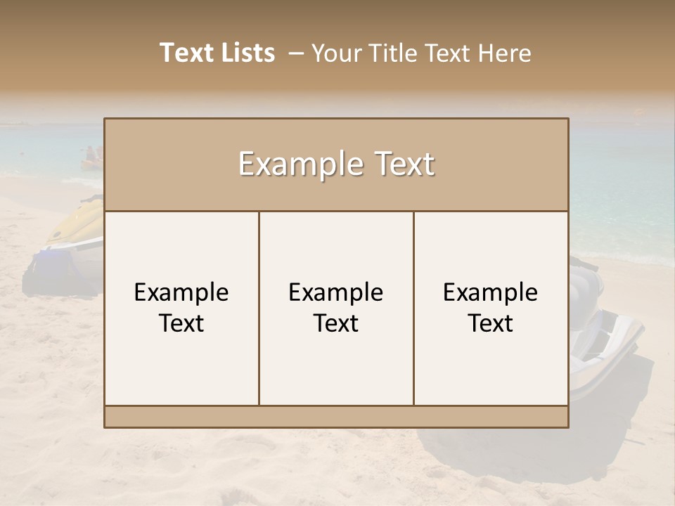 Rich Hot Shore PowerPoint Template