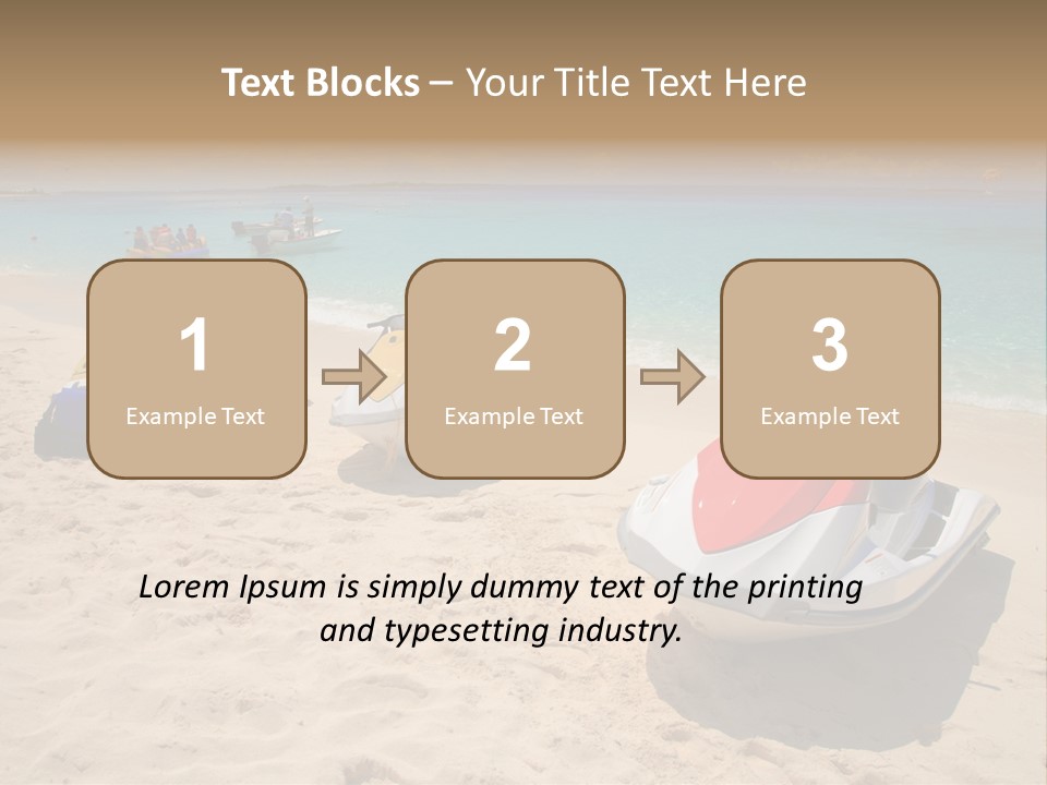 Rich Hot Shore PowerPoint Template