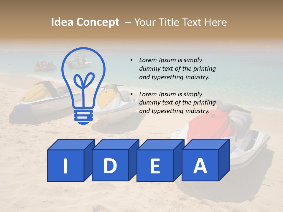 Rich Hot Shore PowerPoint Template