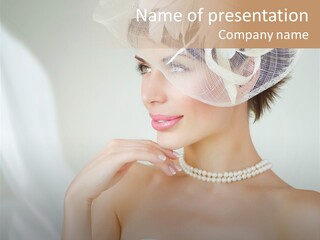 Lady Sensuality Happy PowerPoint Template