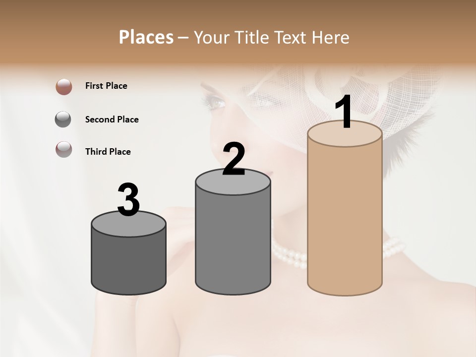 Lady Sensuality Happy PowerPoint Template