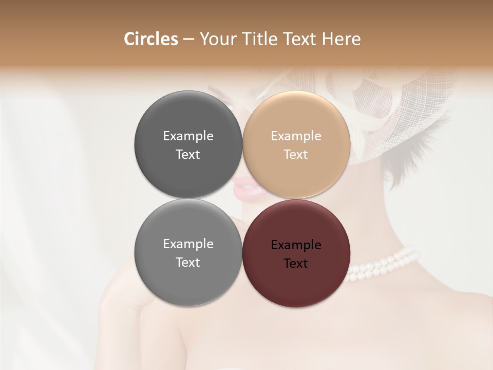 Lady Sensuality Happy PowerPoint Template