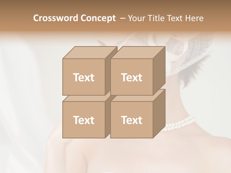 Lady Sensuality Happy PowerPoint Template