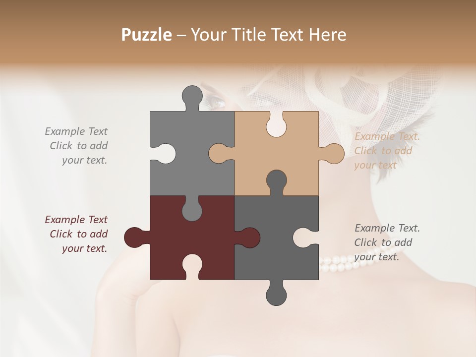 Lady Sensuality Happy PowerPoint Template