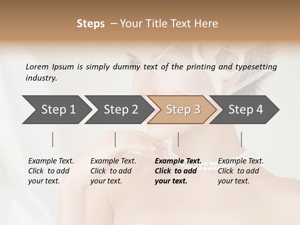 Lady Sensuality Happy PowerPoint Template