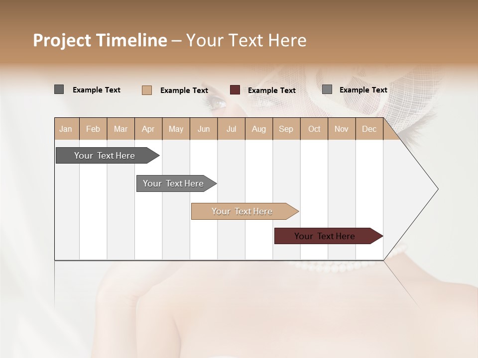 Lady Sensuality Happy PowerPoint Template