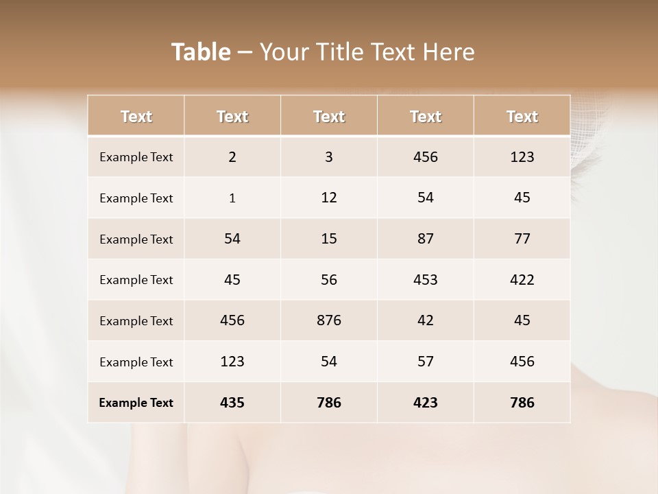 Lady Sensuality Happy PowerPoint Template