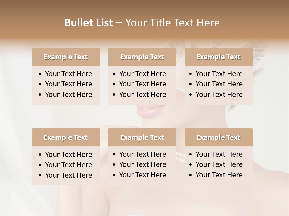 Lady Sensuality Happy PowerPoint Template