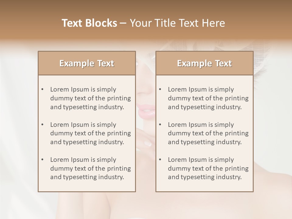 Lady Sensuality Happy PowerPoint Template