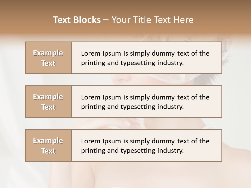 Lady Sensuality Happy PowerPoint Template