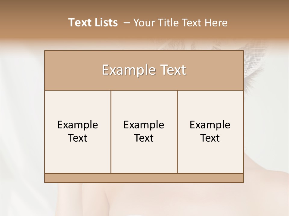 Lady Sensuality Happy PowerPoint Template