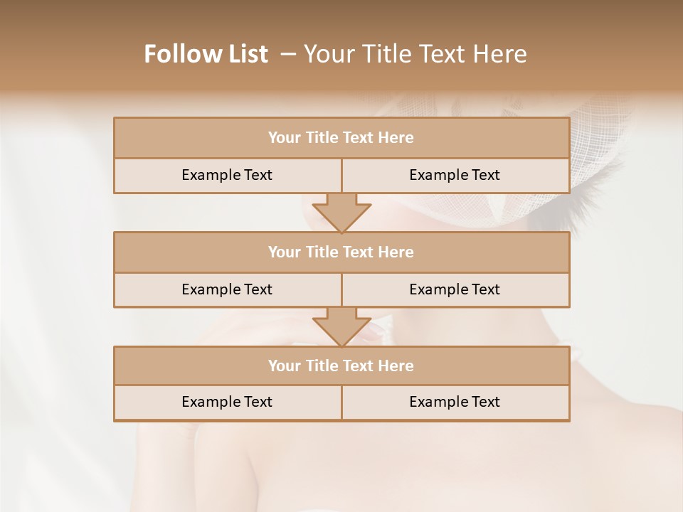 Lady Sensuality Happy PowerPoint Template