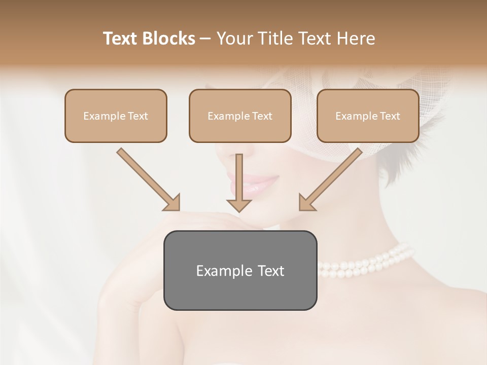 Lady Sensuality Happy PowerPoint Template