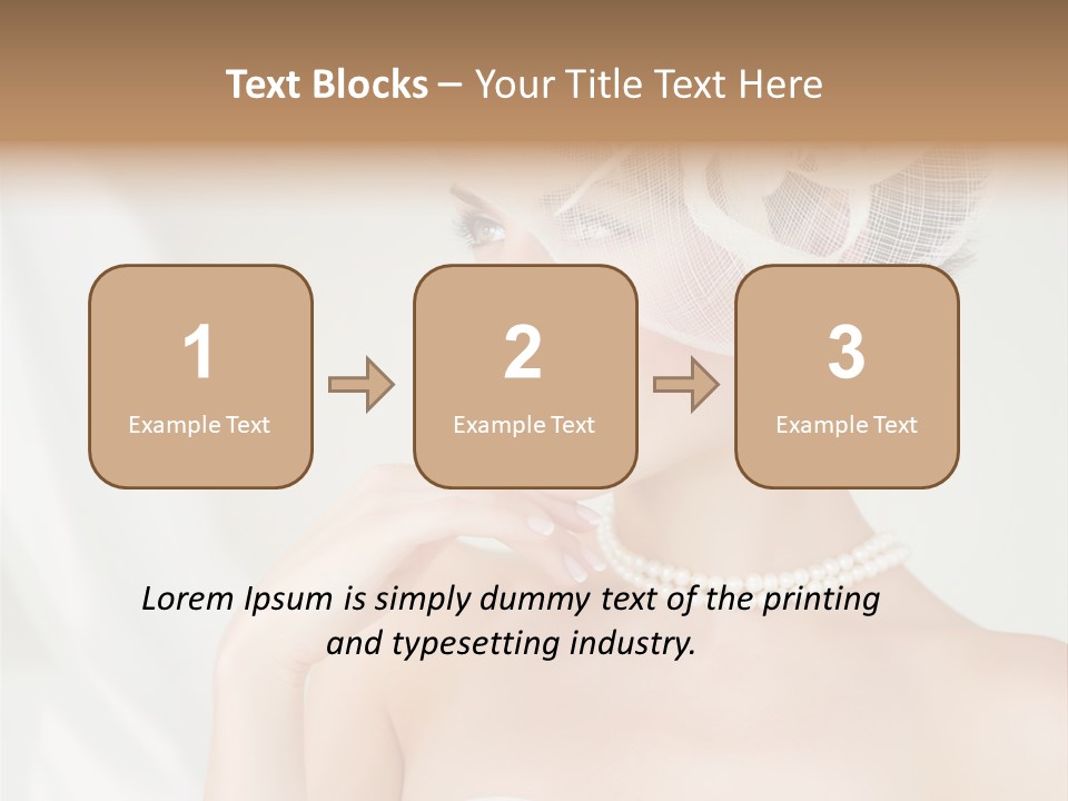 Lady Sensuality Happy PowerPoint Template