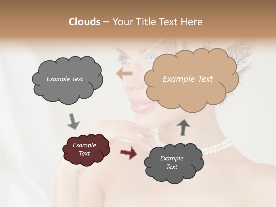 Lady Sensuality Happy PowerPoint Template