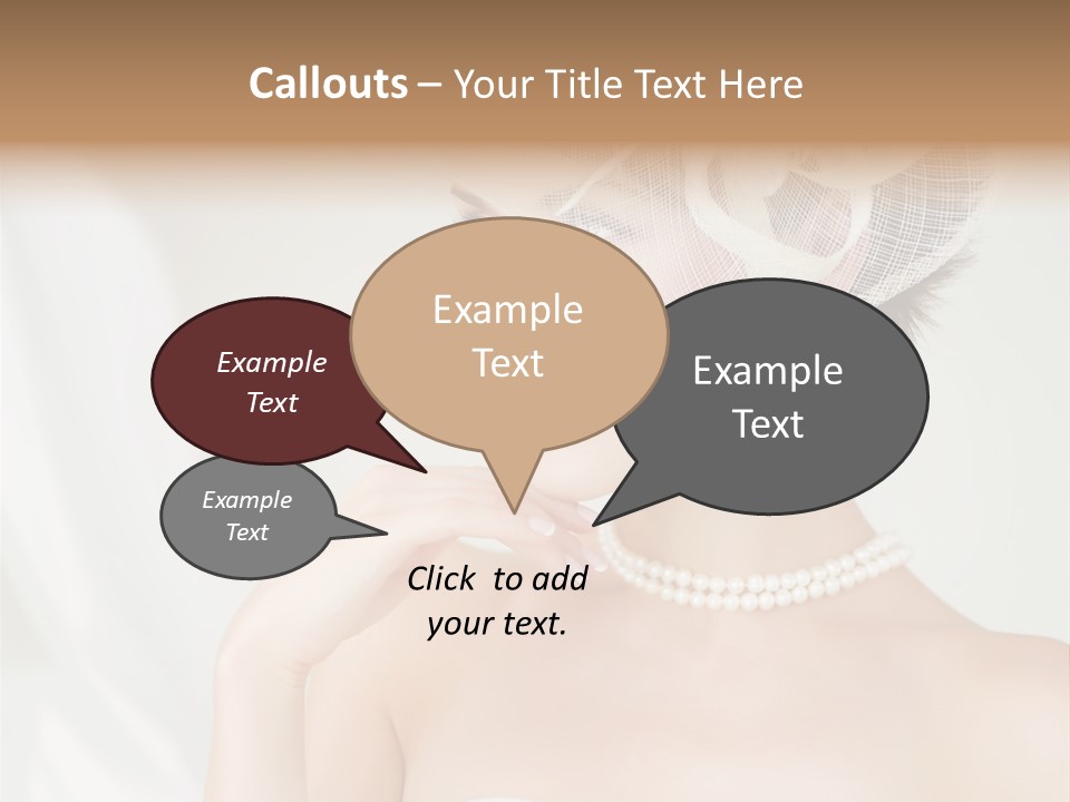 Lady Sensuality Happy PowerPoint Template