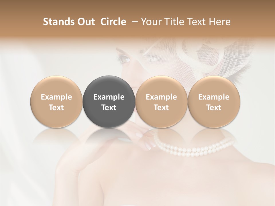 Lady Sensuality Happy PowerPoint Template