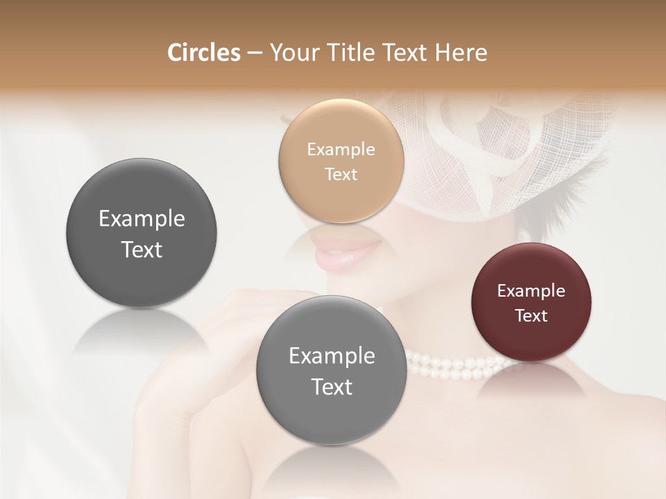 Lady Sensuality Happy PowerPoint Template